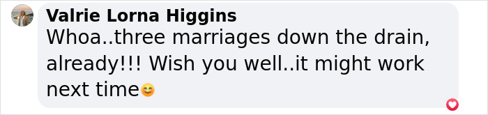 Screenshot of a comment discussing Earl Spencer's marriages and expressing well wishes.