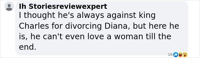 A comment on Earl Spencer's personal life, referencing royal family dynamics.