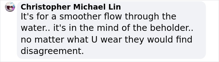 Comment defending Liu Xiang against swimsuit criticism, emphasizing personal perspectives and flow in swimming. Comment defending Liu Xiang against swimsuit criticism, emphasizing personal perspectives and flow in swimming.