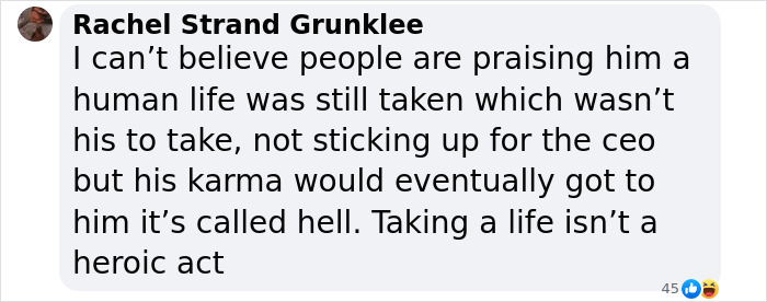 Comment discussing the ethical implications of an assassination, reflecting on karma and consequences. Comment discussing the ethical implications of an assassination, reflecting on karma and consequences.