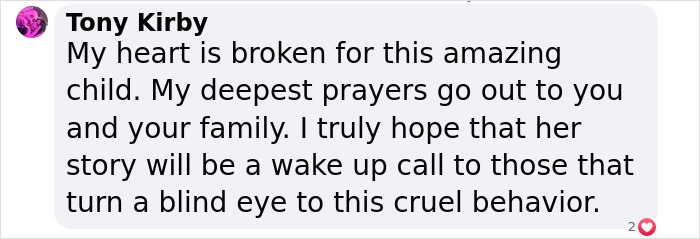 Text message expressing sympathy and hope for awareness against bullying behavior. Text message expressing sympathy and hope for awareness against bullying behavior.