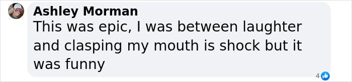 Comment from Ashley Morman on Colin Jost's jokes about Scarlett Johansson, expressing laughter and shock.