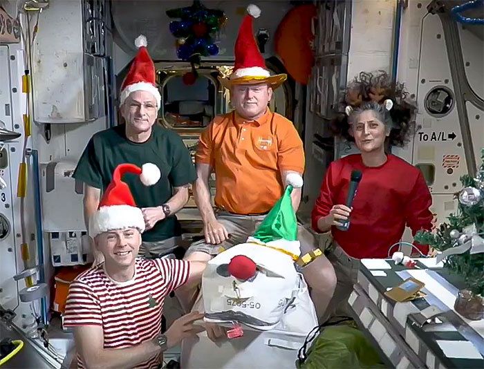 Festive Photo Of Stranded Astronauts Sparks Conspiracy Theories: &ldquo;Something Fishy Is Going On&rdquo;