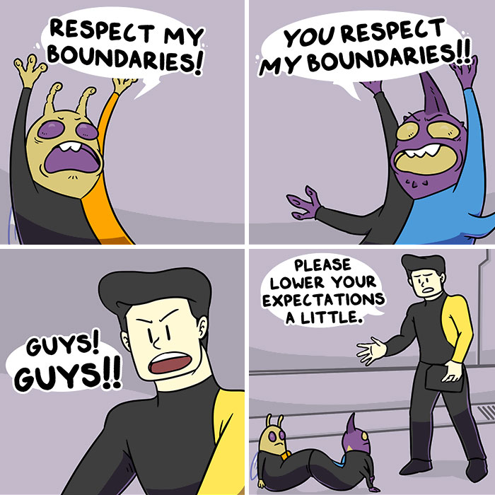 Stars: My Comic Series About Humans And Aliens Learning To Get Along Aboard A Starship (17 New Pics)