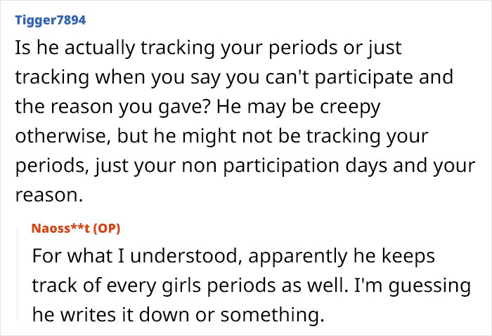 Discussion on a teacher's method of clocking periods and student participation days. Discussion on a teacher's method of clocking periods and student participation days.