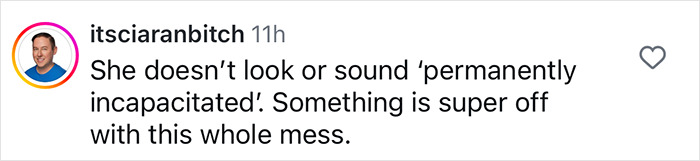 Instagram comment questioning if Wendy Williams is incapacitated. Instagram comment questioning if Wendy Williams is incapacitated.