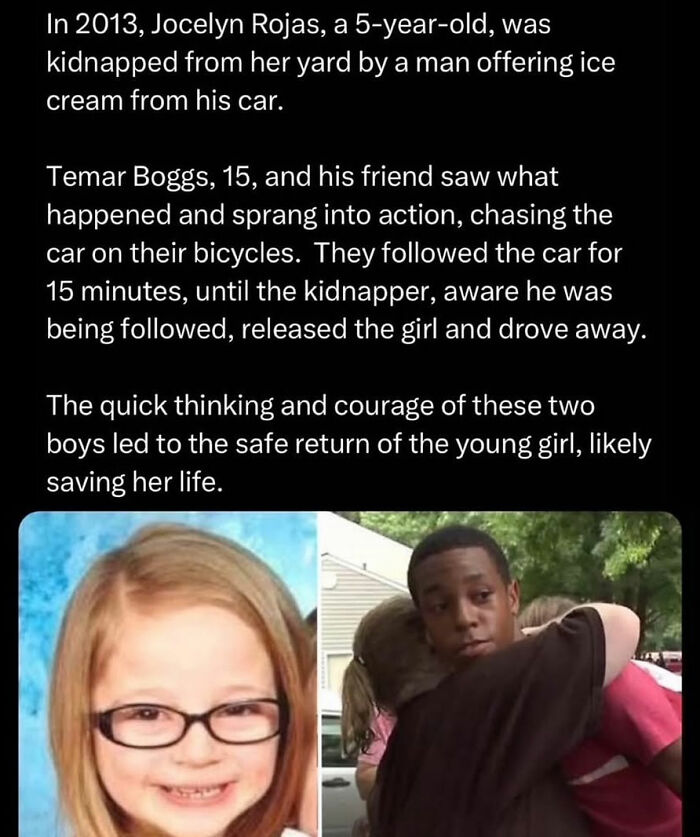 Two boys hugging a young girl after a rescue, showcasing wholesome kindness and bravery.