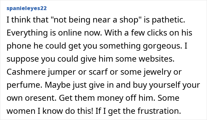 Wife Finds Husband's Christmas Gift, Feels Let Down: "Yet Again I&rsquo;ve Got A Useless Present"