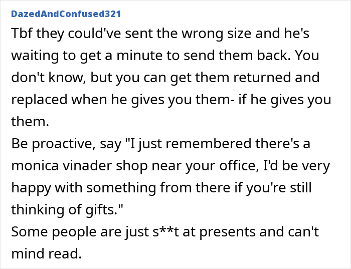 Wife Finds Husband's Christmas Gift, Feels Let Down: "Yet Again I&rsquo;ve Got A Useless Present"