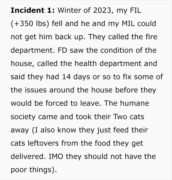 "Yes, Maggots": SIL Refuses To House Hoarder In-Laws After They Lose Their Home "Yes, Maggots": SIL Refuses To House Hoarder In-Laws After They Lose Their Home