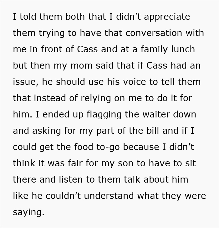 Text discussing a family conflict about a non-talkative 3-year-old, highlighting issues of neglect and communication. Text discussing a family conflict about a non-talkative 3-year-old, highlighting issues of neglect and communication.