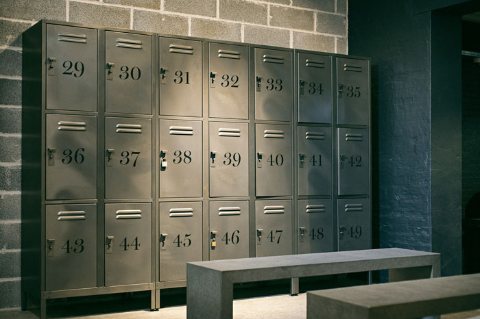 Lockers in a dim room, highlighting potential corrupt storage spaces.