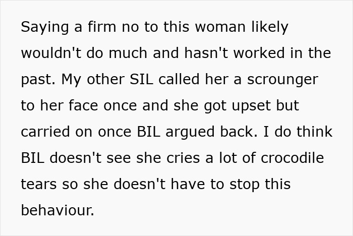 SIL Refuses To Spend A Dime, Thinks Everyone Else’s Stuff Is Up For Grabs, And Keeps Claiming Everything SIL Refuses To Spend A Dime, Thinks Everyone Else’s Stuff Is Up For Grabs, And Keeps Claiming Everything