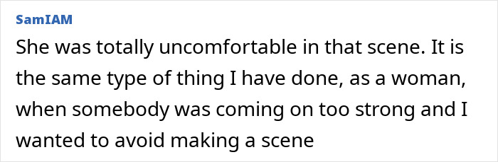 Text referencing discomfort in a scene related to intimacy coordination and film footage release. Text referencing discomfort in a scene related to intimacy coordination and film footage release.