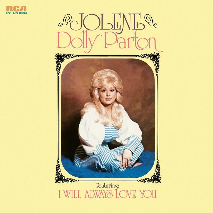 Album cover of Dolly Parton's 'Jolene', a classic '70s song.