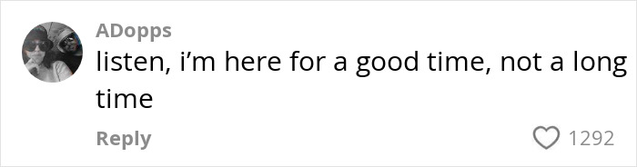 A comment online about enjoying the moment, emphasizing positive vibes.