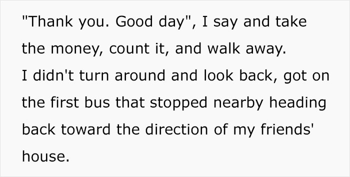 Text excerpt about a man being scammed over an apartment, taking money, and leaving discreetly. Text excerpt about a man being scammed over an apartment, taking money, and leaving discreetly.
