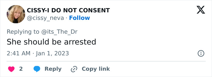 A tweet expressing outrage, alleging someone should be arrested, related to a resurfaced clip controversy.