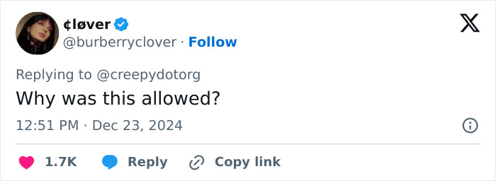 Tweet questioning a resurfaced clip involving Demi Moore kissing a teen.