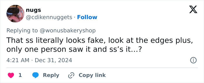 Social media post questioning authenticity of an image related to Squid Game actor's apology. Social media post questioning authenticity of an image related to Squid Game actor's apology.