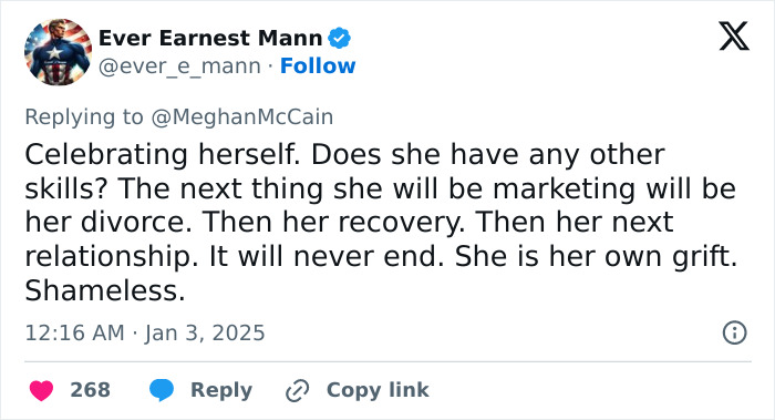 Tweet criticizing Meghan Markle&rsquo;s lifestyle series as tone-deaf and self-promoting.