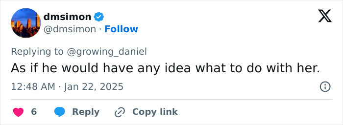 Tweet by dmsimon reacting to a situation involving Mark Zuckerberg and Lauren Sanchez.