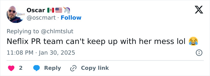 Tweet about transgender Oscar nominee controversy resurfacing.