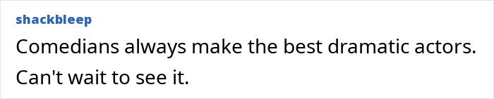 Audience reaction highlighting comedians as top dramatic actors, referencing "Brutal" film at Sundance.