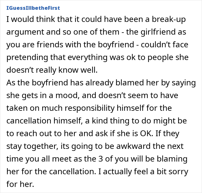 Person Confused About Friends Canceling Plans As They Don’t Believe Their Reason Person Confused About Friends Canceling Plans As They Don’t Believe Their Reason