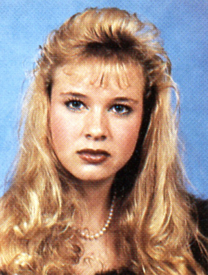 Renée Zellweger's 1987 yearbook photo.