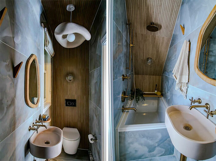 Hope Our Tiny Brooklyn Bathroom Renovation Under The Stairs Belongs Here