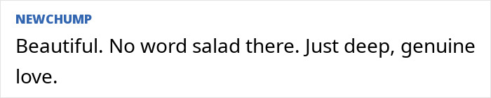 Comment about Prince William shows deep, genuine love.