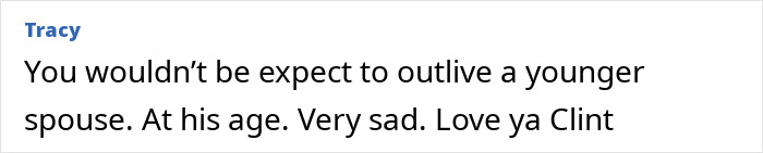 "Clint Eastwood comment expressing sympathy, calling the situation very sad. "Clint Eastwood comment expressing sympathy, calling the situation very sad.