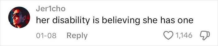 Online comment criticizing a woman's mental health as a job refusal reason, with likes and replies shown. Online comment criticizing a woman's mental health as a job refusal reason, with likes and replies shown.