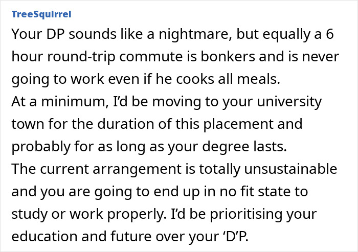 Text about woman questioning relationship due to boyfriend's lack of help.