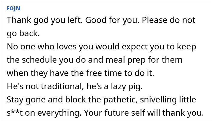 Text conversation discussing relationship issues with a boyfriend unwilling to help.