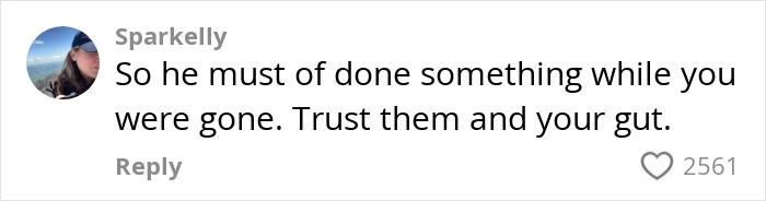 Comment advises woman to trust her instincts on unsettling date. Comment advises woman to trust her instincts on unsettling date.