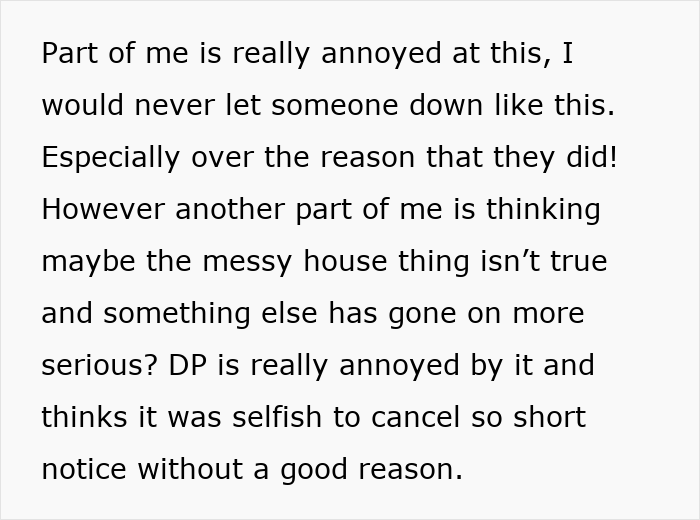 Person Confused About Friends Canceling Plans As They Don’t Believe Their Reason Person Confused About Friends Canceling Plans As They Don’t Believe Their Reason