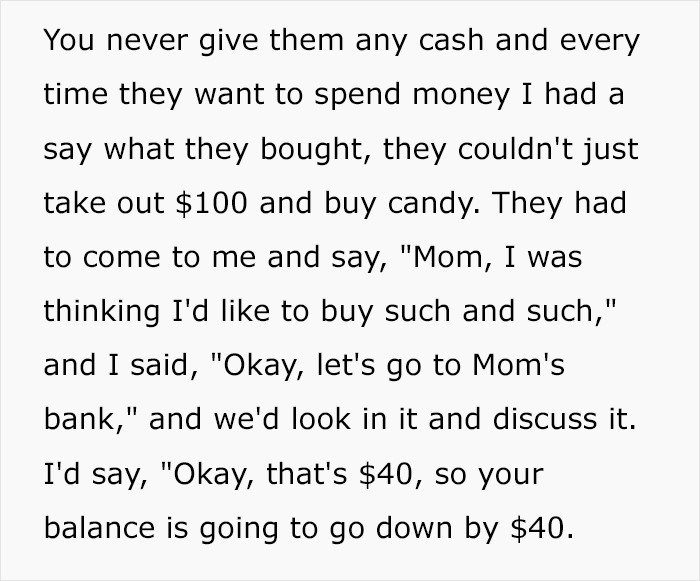 Text discussing expert’s view on not paying children for chores, with a focus on financial management education. Text discussing expert’s view on not paying children for chores, with a focus on financial management education.