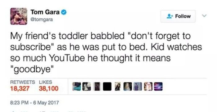 A World In Which Your Infant's Majority Social Interaction Is Via Youtube