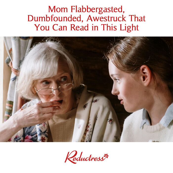 Elderly woman shocked while a young woman talks, illustrating funny fake article headlines from Reductress online magazine.