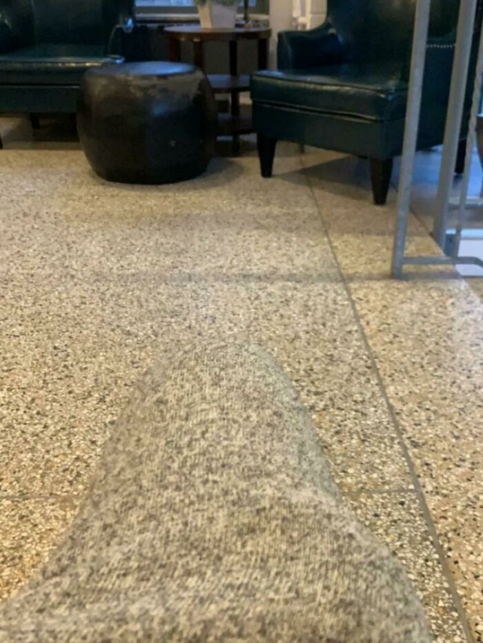 The Way My Leg Blends In With The Tile