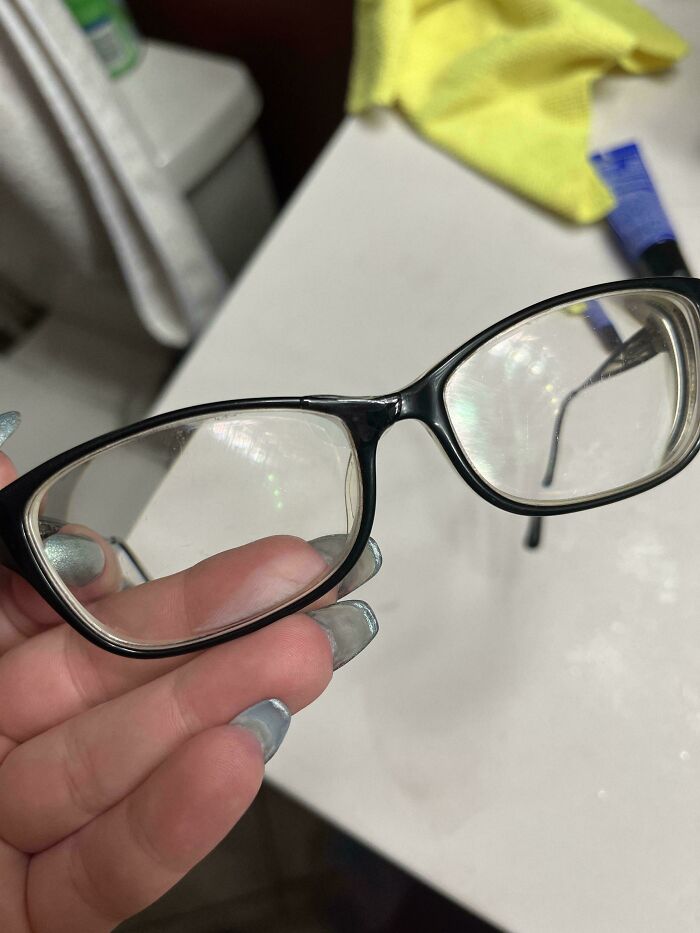 Dropped A Contact Lens While On A Trip And Thought It Went Down The Sink. I Found It Two Weeks Later