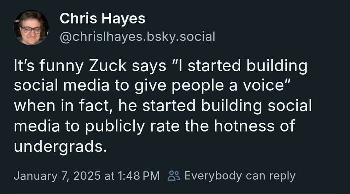 Tweet highlighting a facepalm moment about social media's purpose, showing absence of basic logic in thinking.