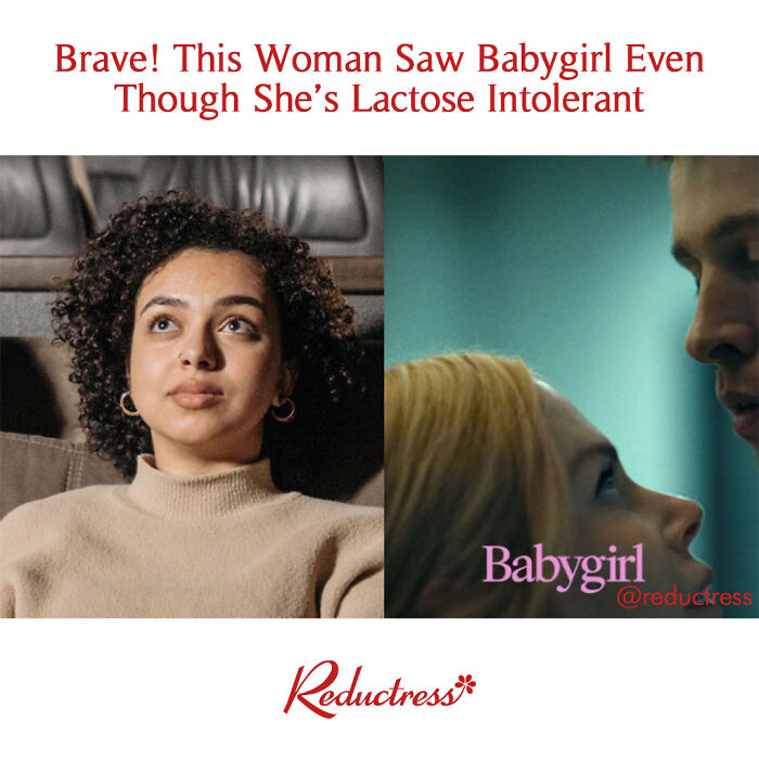 Two women in separate images, one looking thoughtful and the other gazing at a man, illustrating funny fake article headlines.