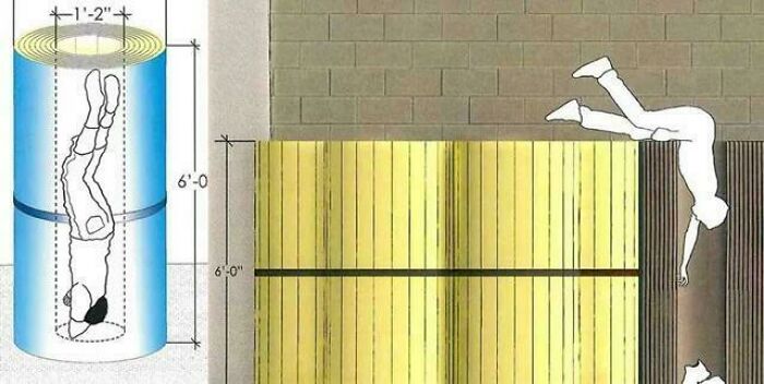 Creepy image of a child falling into a narrow well, illustrating dangers for Hair Of Kids I Babysit.