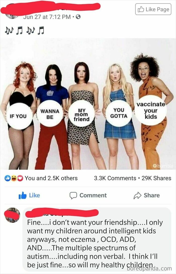 Couldn't Decide If This Deserved The Unfathomable Stupidity Or Vaccine Flair