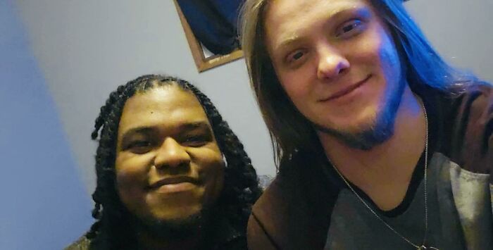 Two people smiling together, showcasing long-distance love.