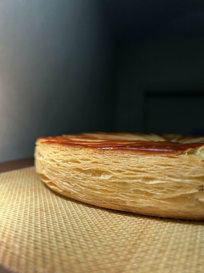 A perfectly baked flaky pastry with golden layers, showing bakers' culinary skill at a whole other level.
