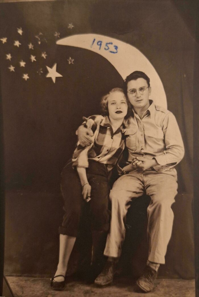 My Grandparents, "Lou Buck" And "Hootie" 1953. She Was My Last Living Grandparent, And We Said Goodbye To Her Today